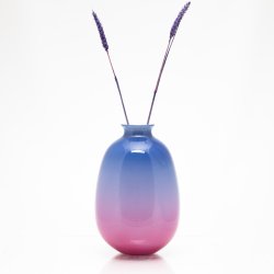 Nordlys-vase fra Glas