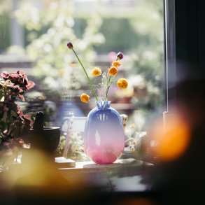 Nordlys-vase fra Glas